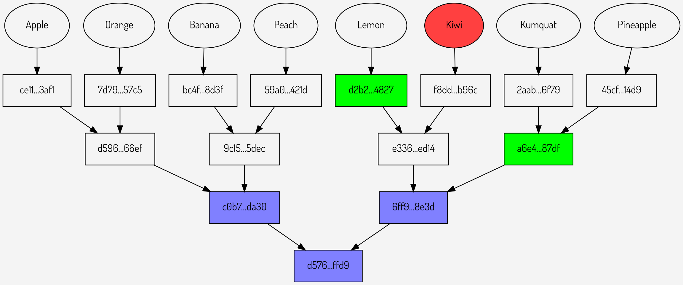 Repeated proofs using an extended Merkle root